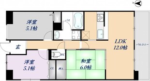 プランテーム吉田の物件間取画像